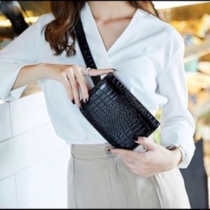 Snake Croc fanny pack